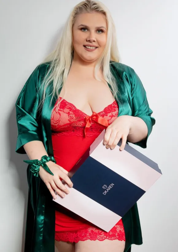 HALKA RÓŻA PLUS SIZE
